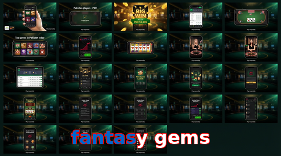Main screen of Fantasy Gems bet page for PK players
