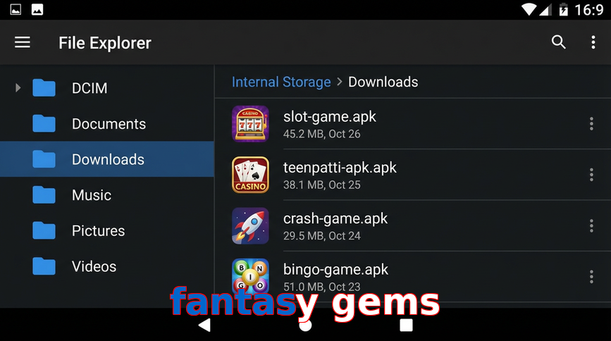 Main screen of Fantasy Gems gameapk page for PK players