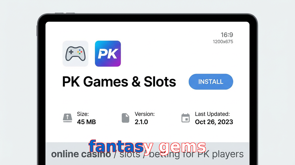 Game list for Fantasy Gems gameapk section